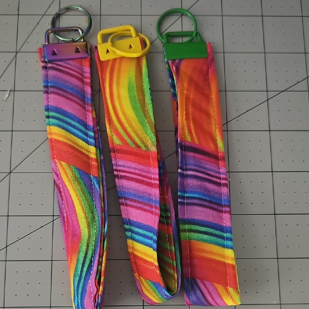 Rainbow Wristlet Keychain - Multicolor